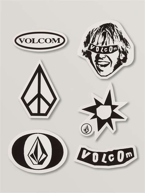 outdoor sports lot of 11 volcom stickers skateboarding and longboarding stickers and decals