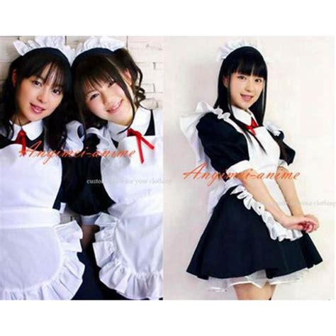 Sexy Sissy Maid Dress Cotton Lockable Dress Maid Uniform Cosplay