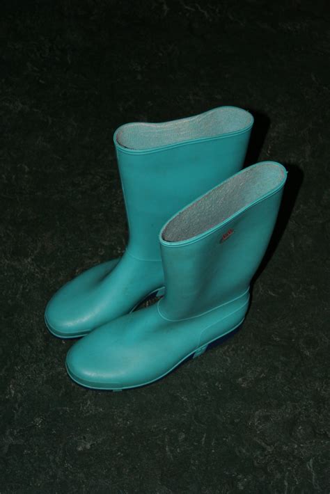 A History Of Hevea Dunlop Sport Wellies And A Blue Pair