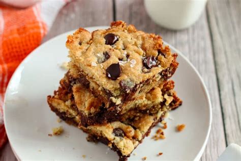 Salted Caramel Chocolate Chip Cookie Bars Recipe Foodtalk