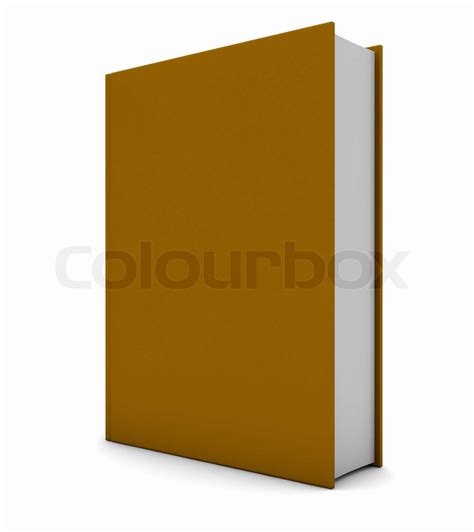 Empty Brown Book Stock Image Colourbox