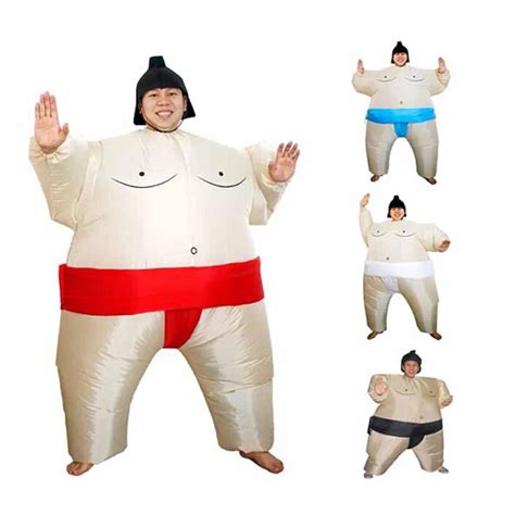 sumo inflatable costume wrestler costume outfits fat man adult fancy dress sumo suit party