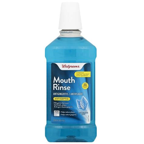 Walgreens Fresh Mint Antiseptic Mouth Rinse 338 Fl Oz Shipt