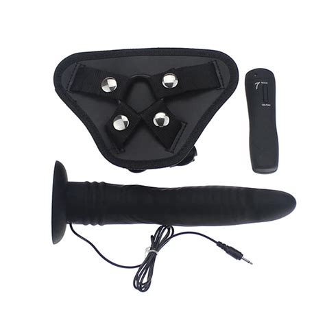 aphrodisia strapon dildo vibrator for women 7 speed silicone strap on dildo anal butt plug