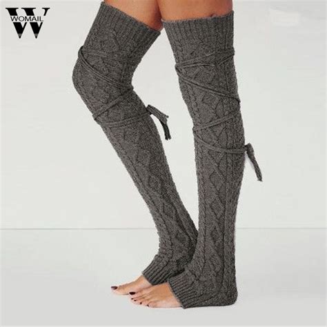 Girls Ladies Women Thigh High Leg Warmers Over The Knee Long Knitted Leg Warmer New In Leg