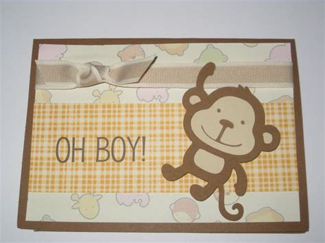 Settle on cards that have airplanes soaring through the sky, designs depicting animals in the jungle, and trains showing what adventure could be next around the corner. The Little Things: Oh Boy! Baby Shower Card