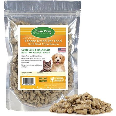 Northwest naturals freeze dried raw cat food nibbles, on the other hand, contain just raw meat plus vitamins, minerals, and a few additional binder ingredients. Raw Paws Pet Premium Raw Freeze Dried Green Tripe Treats ...