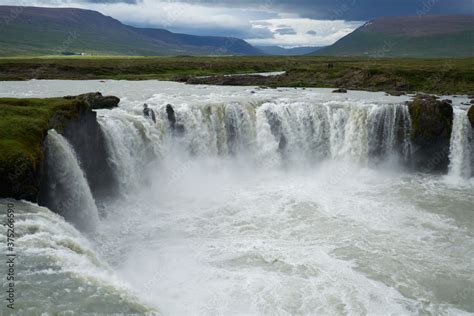 Godafoss One Of The Most Famous And Most Beautiful Waterfalls In