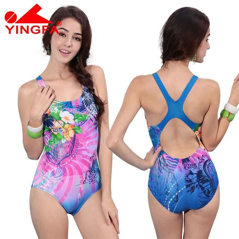 Yingfa 2017 New Sexy Sport Suits One Piece Swimsuits Swimwear Women