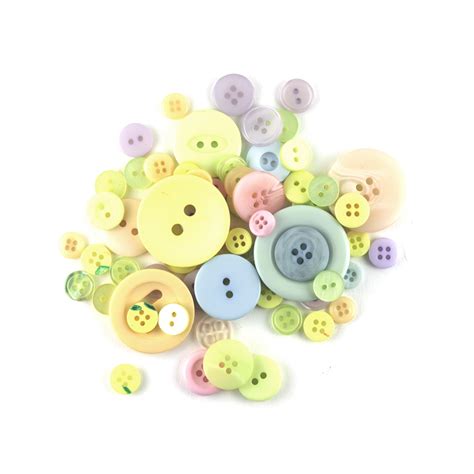 Coloured Buttons Pastel Tones Artcuts