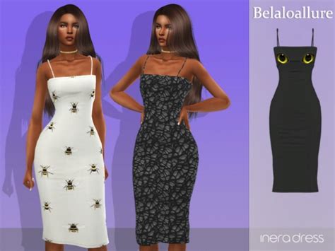 Belaloallure Inera Dress By Belal1997 At Tsr Sims 4 Updates