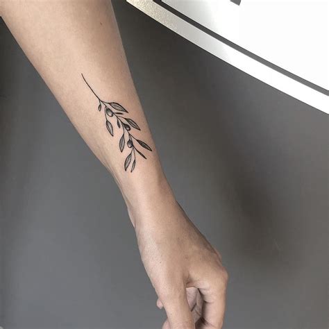 Olive Branch Tattoo Wrist Easy Tattoo Designs