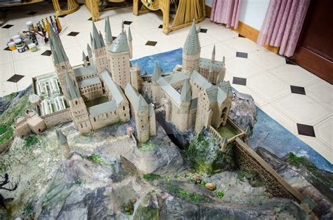 Hogwartsmodeldone By Linhtwinkle On Deviantart Hogwarts Harry