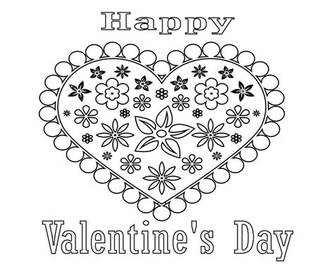 Free Printable Valentines Day Coloring Pages For Adults Printable