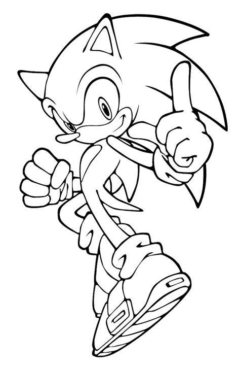 Super Sonic Coloring Pages Printable Printable Blank World