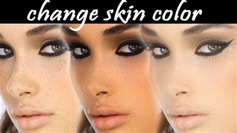 Change Skin Color Photoshop Tutorials Beginner Youtube