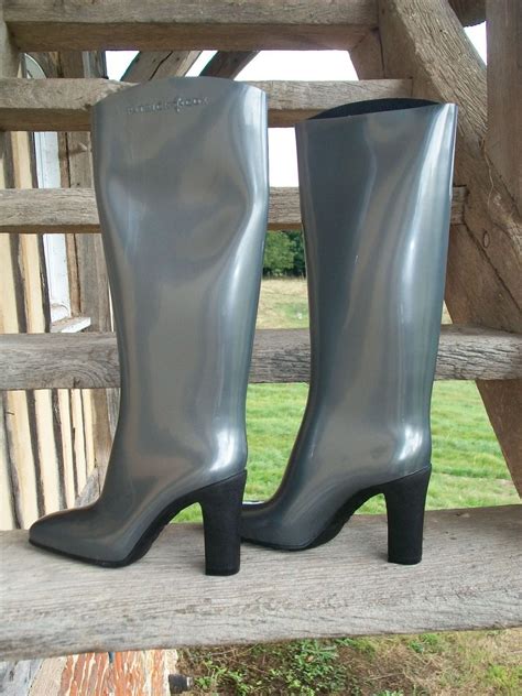 high thigh boots high heel boots chunky heeled boots latex boots botas sexy hunter rain