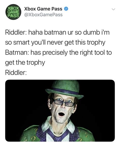 Xbox Game Pass Tweet Batmanarkham