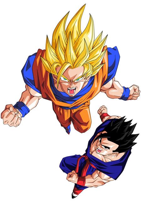 Goku Y Son Gohanda By Bardocksonic On Deviantart Cartoon Network Art