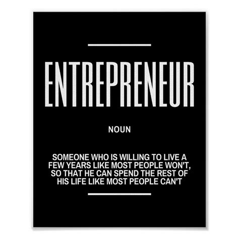 Motivational Quote On Entrepreneur Poster Motivational