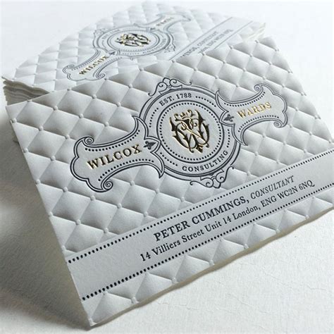 Absolutely Stunning 3d Embossed Business Cards By Jukebox