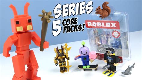 Roblox Series 5 Core Packs Unboxing Toys Code Items Jazwares Youtube