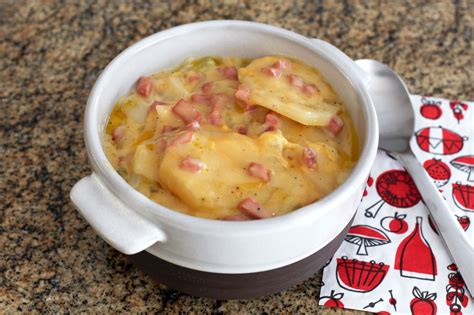 Slow Cooker Scalloped Potatoes With Ham Recipe
