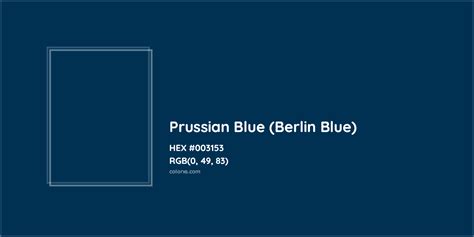 Prussian Blue Color Palette