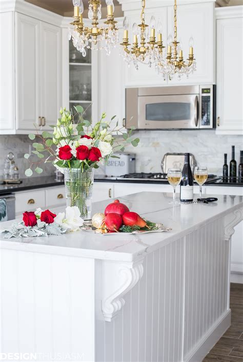 The kitchen resides at the heart of every home. Christmas Kitchen Decor with French Country Elegance