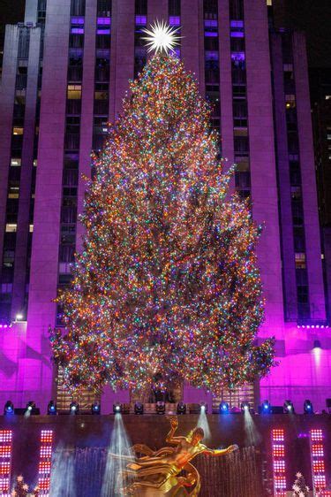 Encienden árbol De Navidad Del Rockefeller Center Nueva York Video