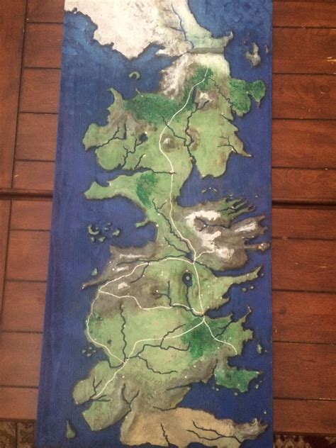 Game Of Thrones Topographic Map Map