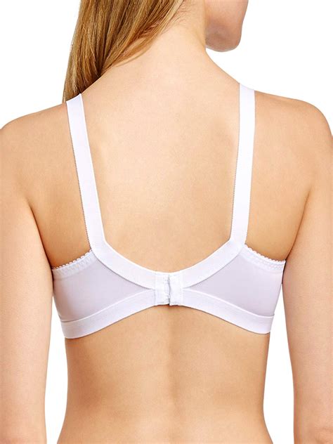 naturana naturana white lace crossover soft cup bra size 34 to 40 b cup