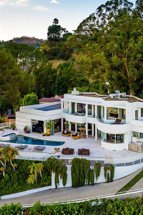 Situated on a completely private parcel of the Hollywood Hills