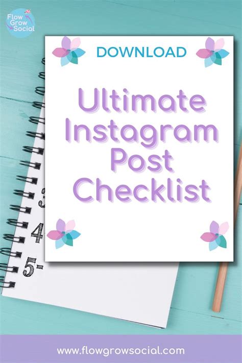 Download The Ultimate Instagram Post Checklist Social Media Resources