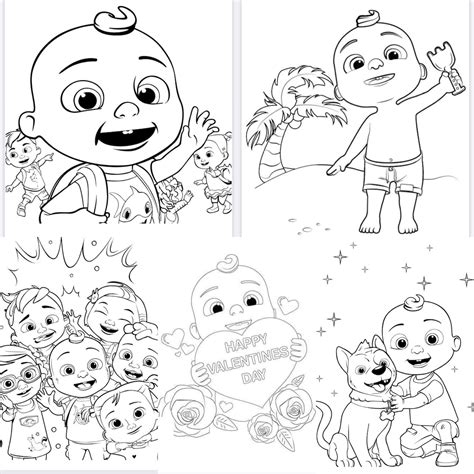 Cocomelon Printable Characters Cocomelon Coloring Page Exchrisnge