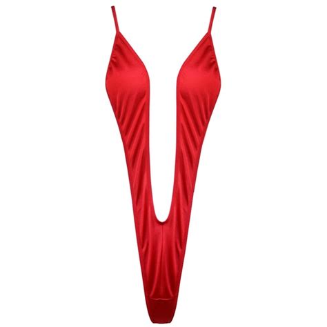 Sexy One Piece Swimsuit Deep V Shaped Monokini Girls Beach Wear Bathing Suit Women Thong G