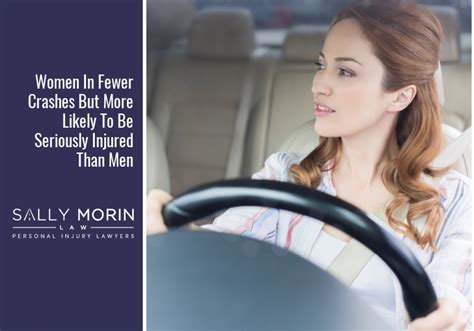 why women have a higher risk of car accident injuries sally morin law