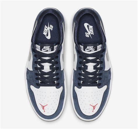 Nike Sb Air Jordan 1 Low Midnight Navy Ember Glow Cj7891 400 Release