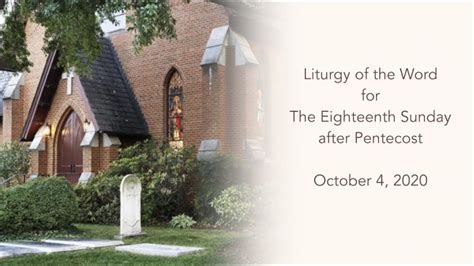Worship At Christ Church Episcopal For Sunday October 4 2020 Youtube