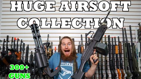 the most massive airsoft gun collection ever over 300 guns rare and discontinued youtube