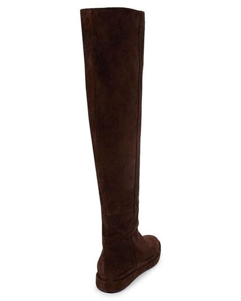 Co Suede Over The Knee Boots In Brown Lyst