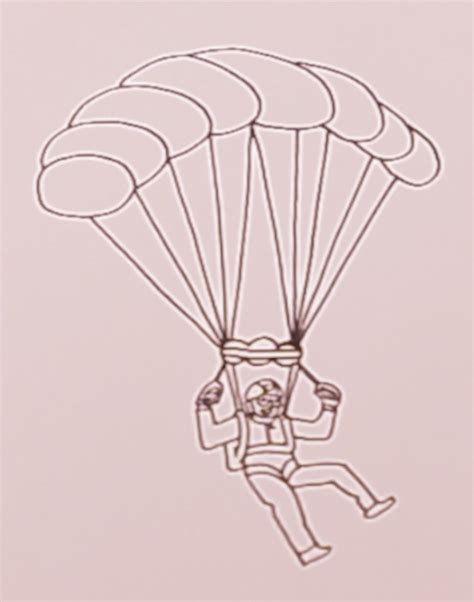 How To Draw A Parachute Parachuter