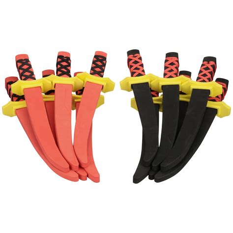 Trademark Innovations Red And Black 17 Foam Prince Swords 12 Ct Bag