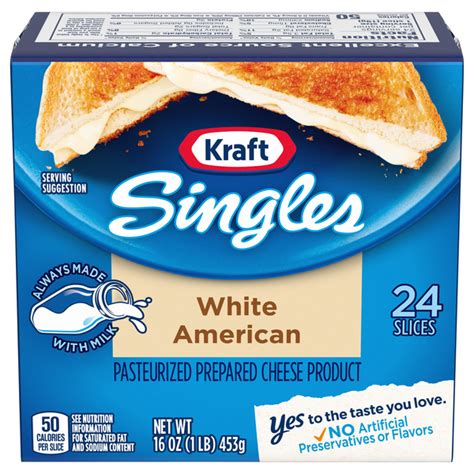 Save On Kraft Singles White American Cheese Slices 24 Ct Order Online