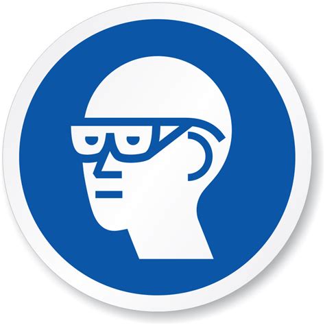 Eye Protection Required Iso Mandatory Circle Sign Sku Is 1006