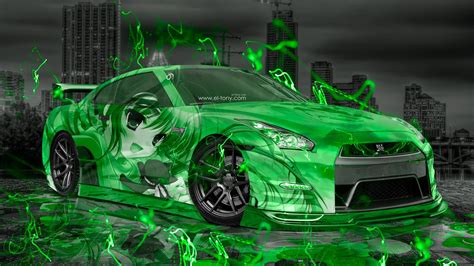 Anime Neon Green Wallpapers Wallpaper Cave