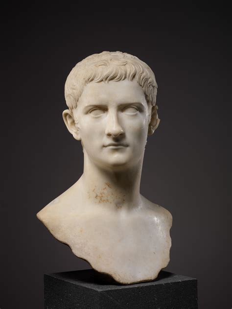 Marble Portrait Bust Of The Emperor Gaius Known As Caligula Roman