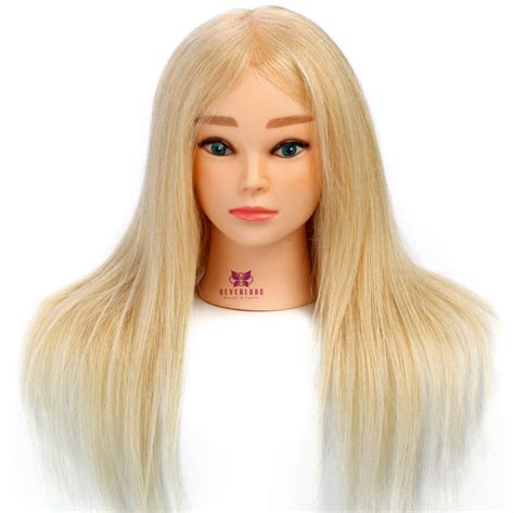 100 Real Hair 22 Hair Salon Models Made Wigs Female Mannequin Head