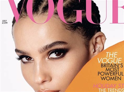 Look Zoe Kravitz Is Beyond Beautiful In New Vogue Cover Pic