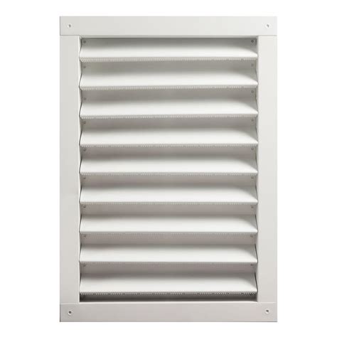 Master Flow 18 In X 24 In Aluminum Wall Louver Static Vent In White